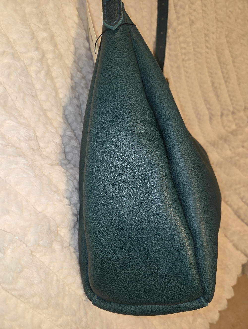 NEW Beautiful Portland Leather Goods Lg Aspen Shoulder Bag in Seaglass! - Picture 5 of 6